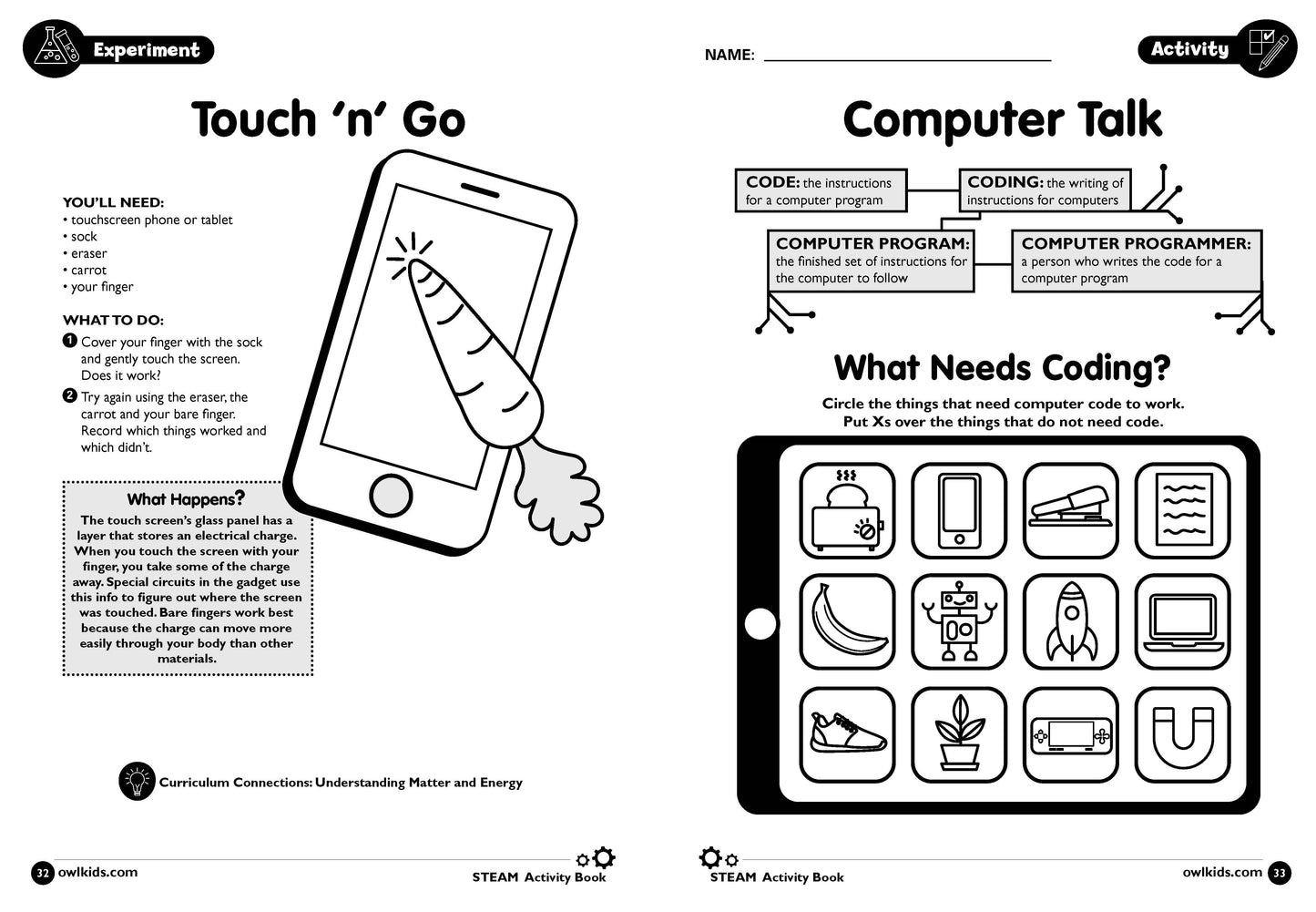 STEAM Activity Book