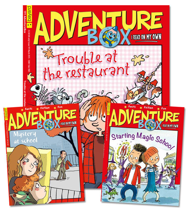 AdventureBox: ages 6 - 9 *Black Friday Special Offer* - Owlkids - Reading for kids and literacy resources for parents made fun. Magazines-MSG helping kids to learn.